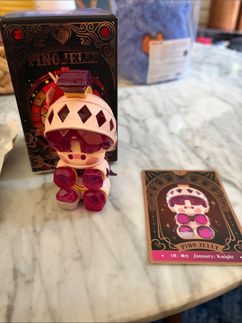 Pop Mart Pino Jelly Hard and Shiny Series- January Knight Figure